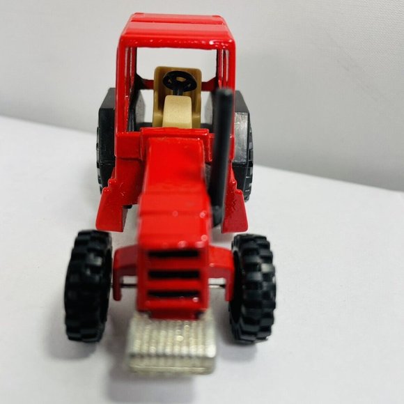 Vintage WELLY Red Die Cast Metal Toy Vehicle Farm Tractor No. 9131 - Picture 5 of 11